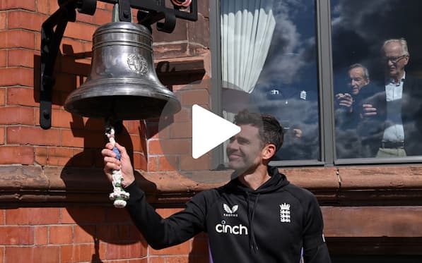 [Watch] James Anderson Rings The Bell At Old Trafford To Commence ENG-SL 1st Test Match